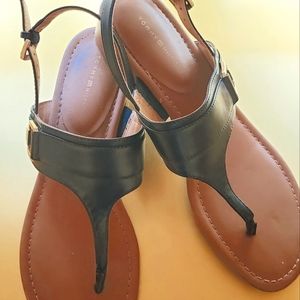 Tommy Hilfiger black sandals, 9.5